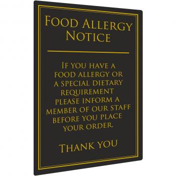 Drink Allergy Notice Board