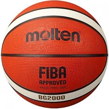 Molten B6G2000 Basketball, Orange/Ivory