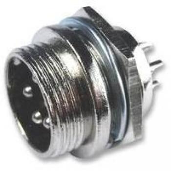 Cliff FC684205 Miniatur-DIN-Rundsteckverbinder Stecker, Einbau, 5-polig, Silber