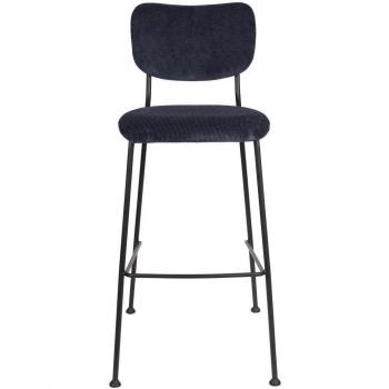 Trendiger Barhocker Benson in Dunkelblau