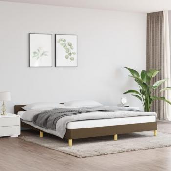 VidaXL Bettgestell Dunkelbraun 160x200 cm mit Kopfteil