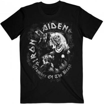 T-shirt grigia unisex degli Iron Maiden Number Of The Beast