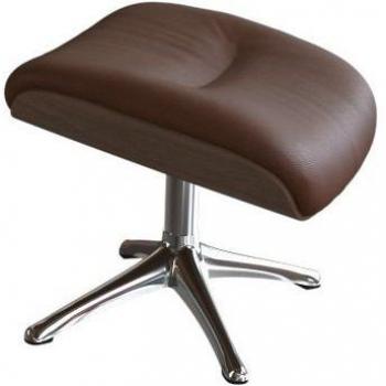 FLEXLUX Fußhocker Clement mit Walnussfuß