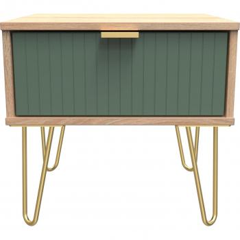 Bardolino Oak Linear Drawer Side Table – Ready Assembled