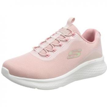 Skechers Women's Lite Pro Glimmer Me Sneaker 6 Rose Vegan Machine Washable