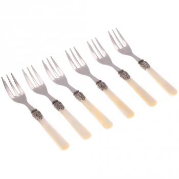 Set forchettine dolci avorio linea ELENA