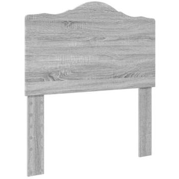 Testiera con Testiera Grigia Sonoma 80 cm Legno Multistrato