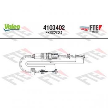 VALEO 4103402 Cabo de Aço – Sistema de Accionamento da Embraiagem