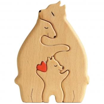 Decoración del Hogar: Rompecabezas de Osos Personalizables