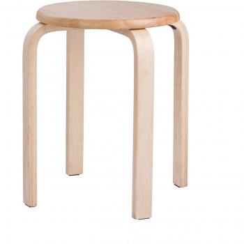 Asiento apilable de madera para restaurantes y casas