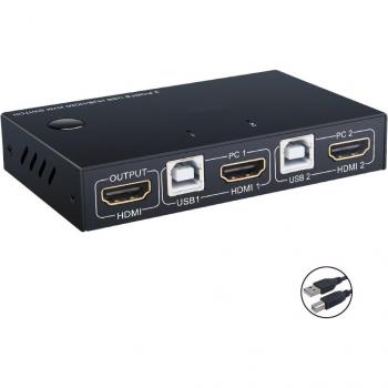 KEBIDU 2 Port KVM Switch for Printer Keyboard Mouse