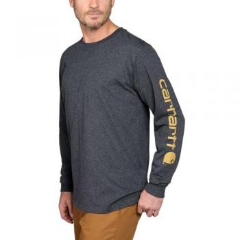 Carhartt Herren Langarmshirt Relaxed Fit Heavyweight Long-Sleeve Logo Sleeve Graphic