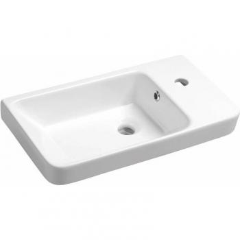 Sapho Lavabo Luxa 55x30 cm bianco con foro per miscelatore