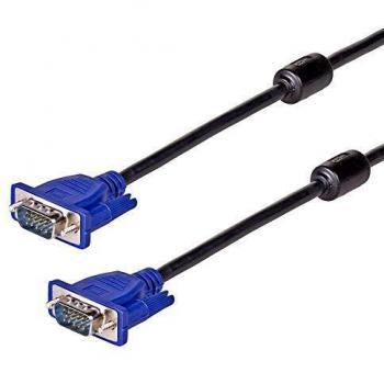 5m Black Akyga VGA Cable with Ferrite Cores