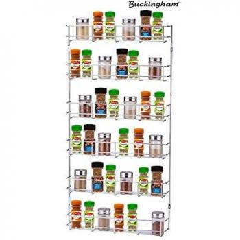 Chrome-Plated 41.5x6.2x78.5 cm Kitchen Spice Holder