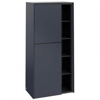Meuble central Subway 3.0 (V&B) – Porte gauche, gris/bleu marine, 57,4 × 120 × 36,2 cm