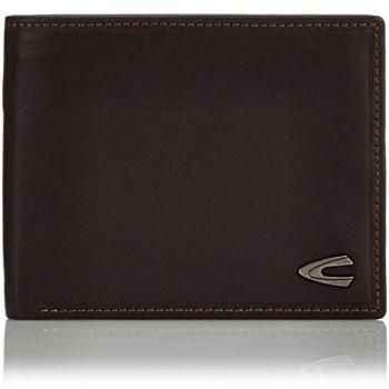 Geldbörse Camel Active Herren – Echtes Braunleder, RFID‑Schutz, Querformat 12,5 × 2 × 9,5 cm