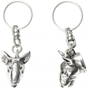 Silver-Plated Bull Terrier Pendant
