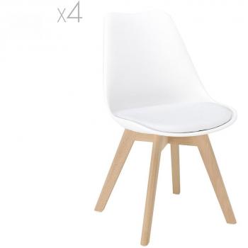 Barth Set 4 Sedie Colore Bianco