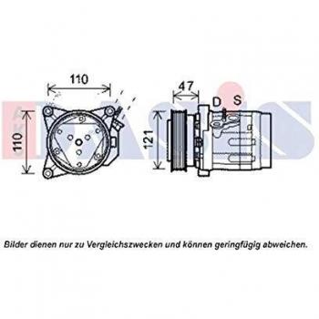 AKS DASIS Kompressor Klima Klimaanlage Klimakompressor 851918N