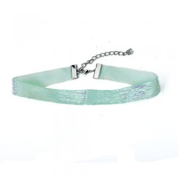 Collier punk court en velours pour femmes