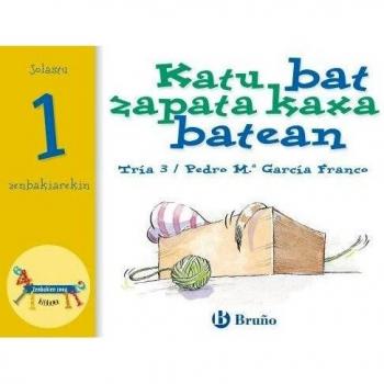 Katu bat zapata kaxa batean. Jolastu 1 zenbakiarekin