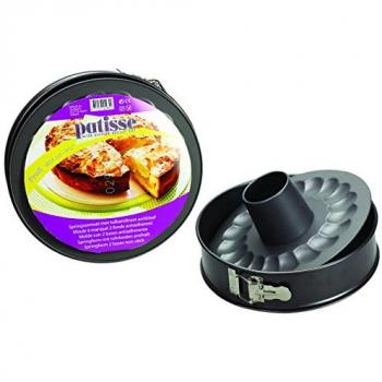 Patisse 2931 – Moule à Manqué avec Double Fond en Acier Gris Anthracite