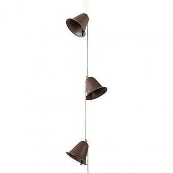Schöne Glöckchen-Weihnachtsschnur – Braun, 1 m