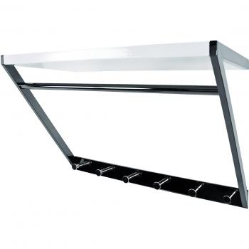 Wandgarderobe Haku Schwarz-Weiß