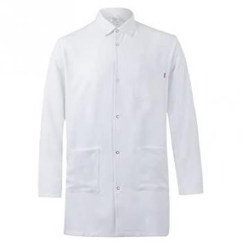 Bata Unisex de Microfibra 3XL en Blanco