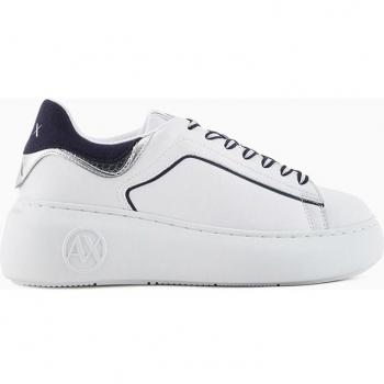 Zapatilla Armani Exchange Mujer Sneakers Super Optical White Blueberry 38