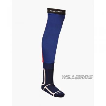 Schwarze lange Socken für Motocross-Fahrer