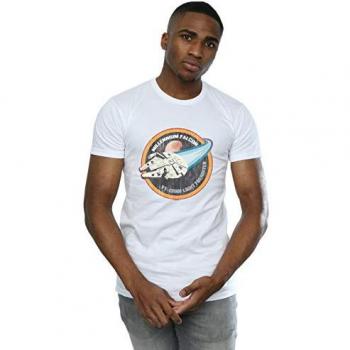 Heren T-shirt met Star Wars Millennium Falcon Badge