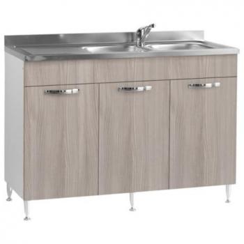 Sottolavello a 3 Ante Olmo 120 cm