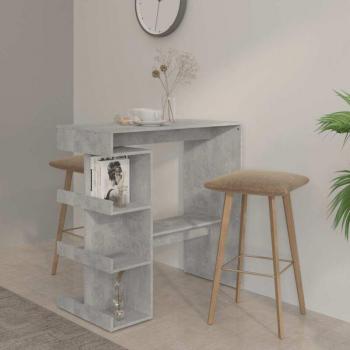 Mesa Bar Contrachapada Gris Prolenta Premium