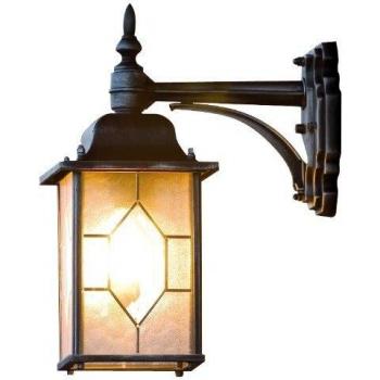 KONSTSMIDE Black and Silver LED Garden Home Fixture Wall Light