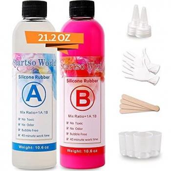 Pink Platinum 20A Silicone Rubber Kit – 21.2 oz for Molds & Casting