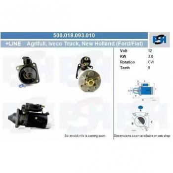 Anlasser BV PSH 500.018.093.010 – OEM‑Kompatibel für Opel/Fiat