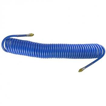 Jbm tuyau d'air spiralé 15 m avec connecteur 1/4''