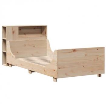 Wooden Pine Bed Frame 75x190 cm – Compact Single (Mattress Not Included)