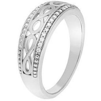 Silberschimmer-Zirkonia-Fingerring ZEEME – 18,5 mm, 925‑Sterling
