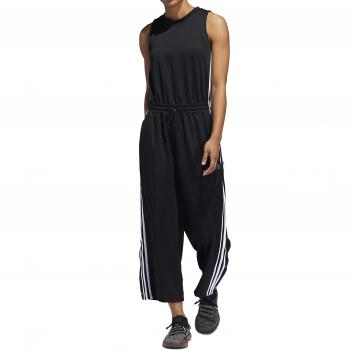 Adidas Damen W Snap-Trackromper in Schwarz-Weiß, Medium