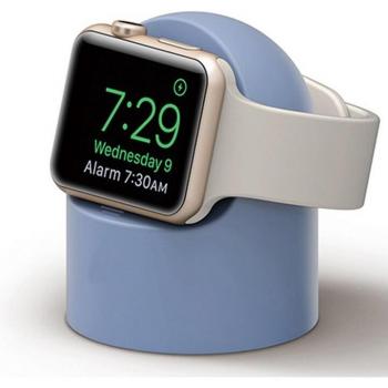 Station de charge en silicone pour Apple Watch, modèles 6, 5, 4, 3, 2, 42/38/44/40mm