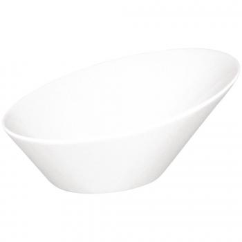Olympia Whiteware Oval Sloping Bowls 254X 228mm Porcelain Kitchen Dish