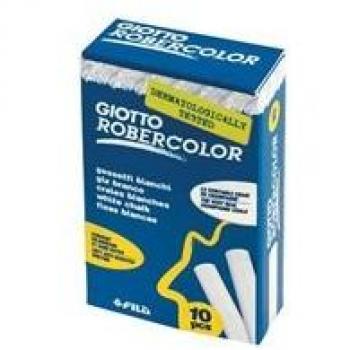 Etui de craies blanches Giotto Robercolor, lot de 10