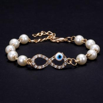 Rosa Perlen Armbinde für Mädchen und Frauen