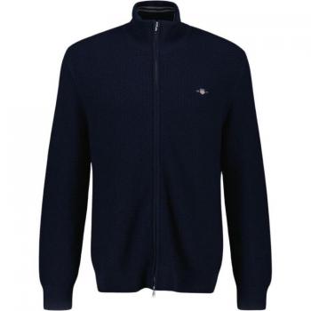 GANT Micro Textured Zip-Up Sweater