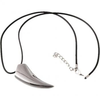 Collier pendentif dent de loup luxe en acier inoxydable