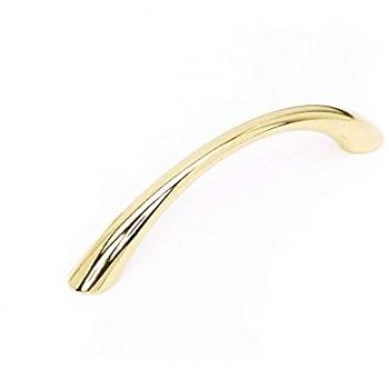 Maniglia per mobili finitura oro lucido interasse 96 mm