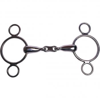 6″ Korsteel French Link Dutch Gag Bit (2‑Ring)